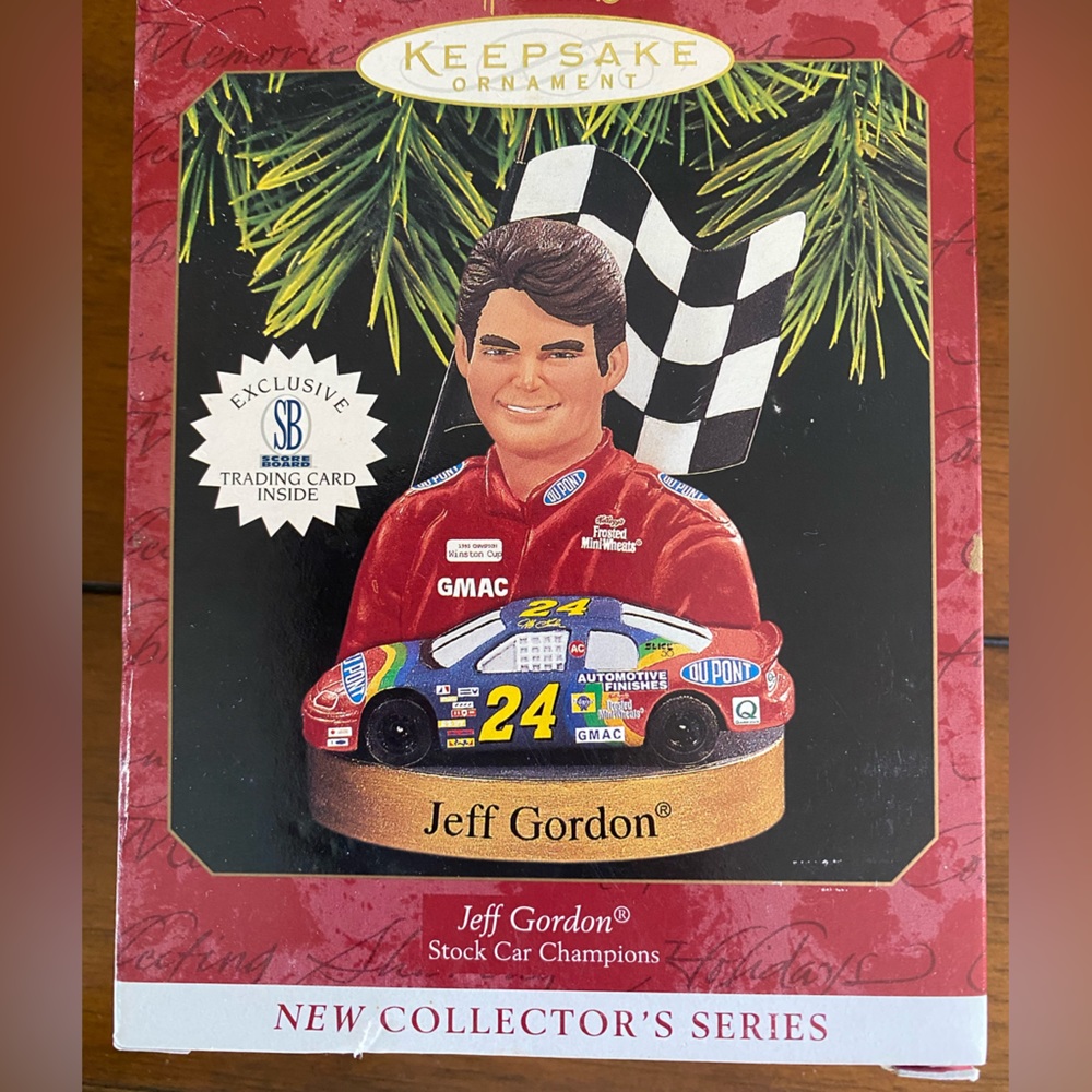 JEFF GORDAN LIMITED EDITION/SOLD OUT   CHRISTMAS HALLMARK ORNAMENT (J)